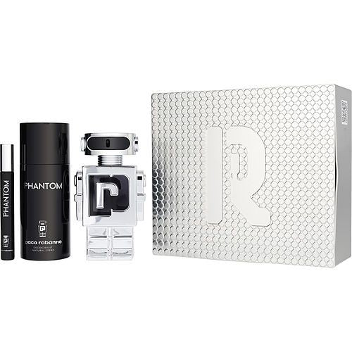 PACO RABANNE PHANTOM by Paco Rabanne EDT SPRAY 3.4 OZ & DEODORANT SPRAY 5 OZ & EDT SPRAY 0.33 OZ MINI